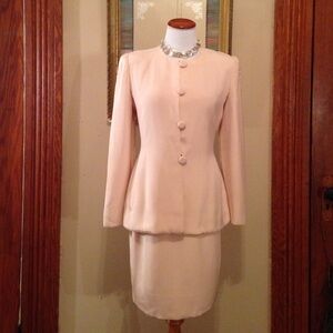 Carolina Herrera silk suit - light pink